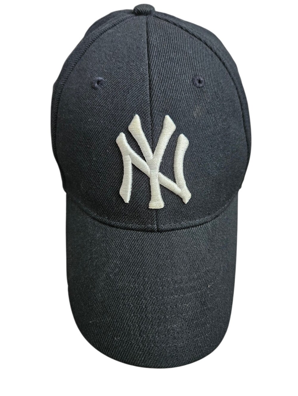 NY Yankees Strap Back Black Wool Blend Hat Nike Team MLB Genuine Merchandise